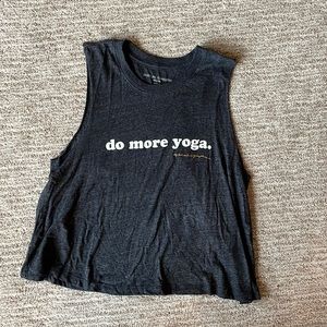 Spiritual Gangster Do More Yoga crop top
